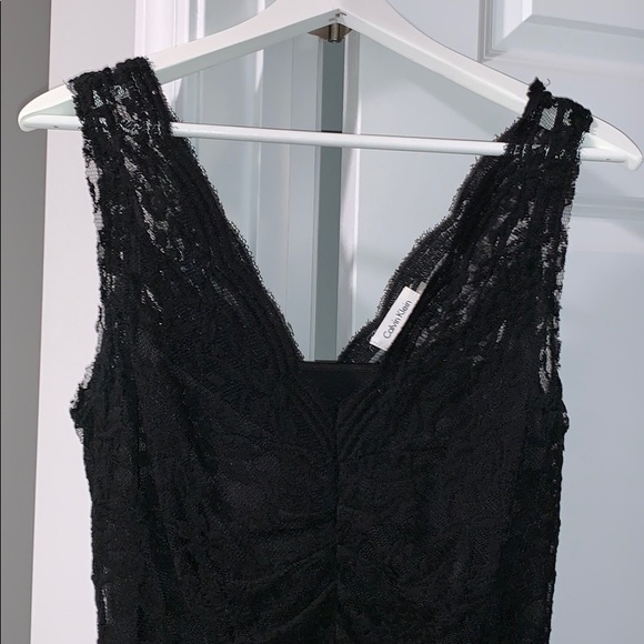 Calvin Klein Lace and Satin Dress - Picture 2 of 7